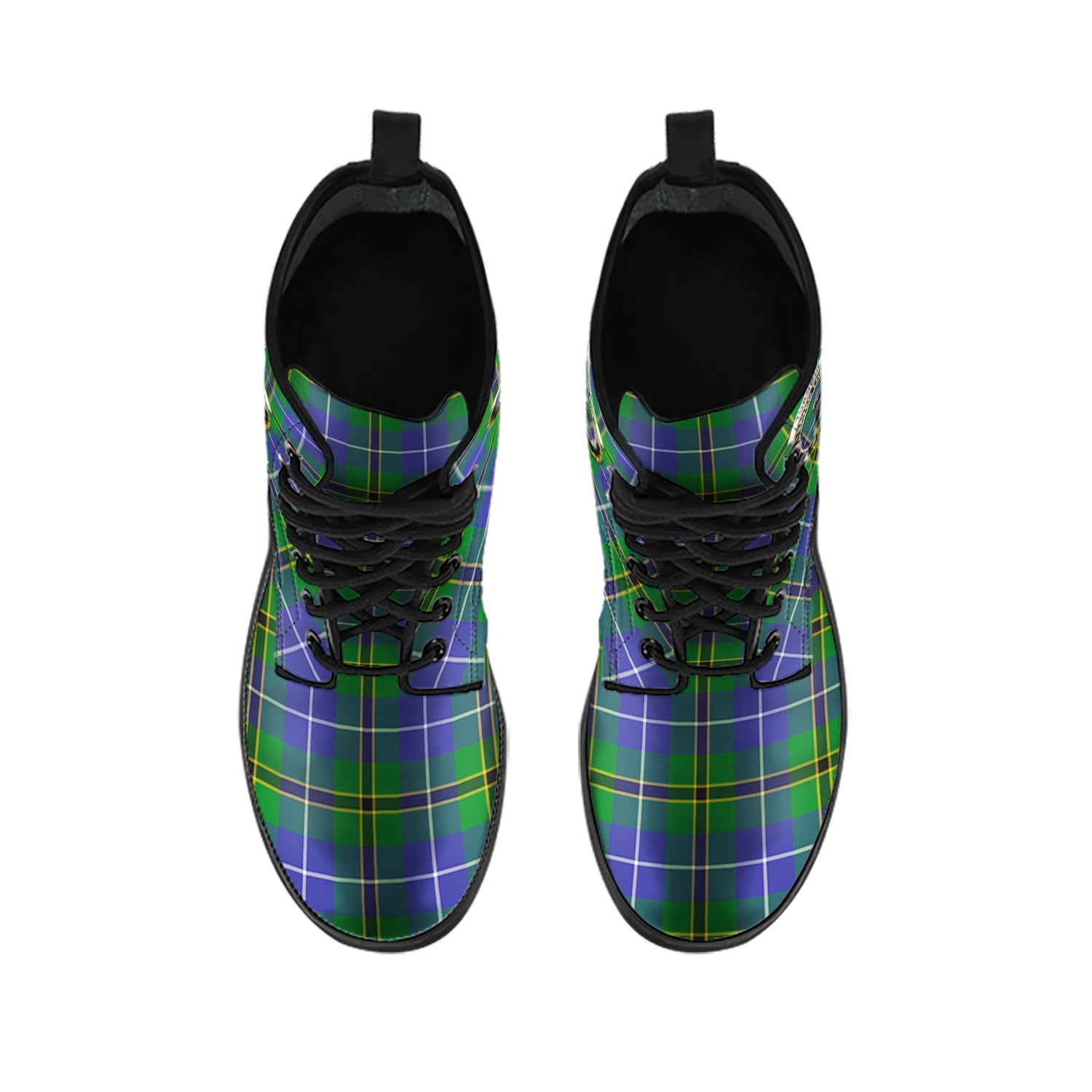 turnbull-hunting-tartan-leather-boots-with-family-crest