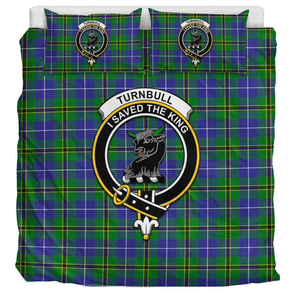 turnbull-hunting-tartan-bedding-set-with-family-crest