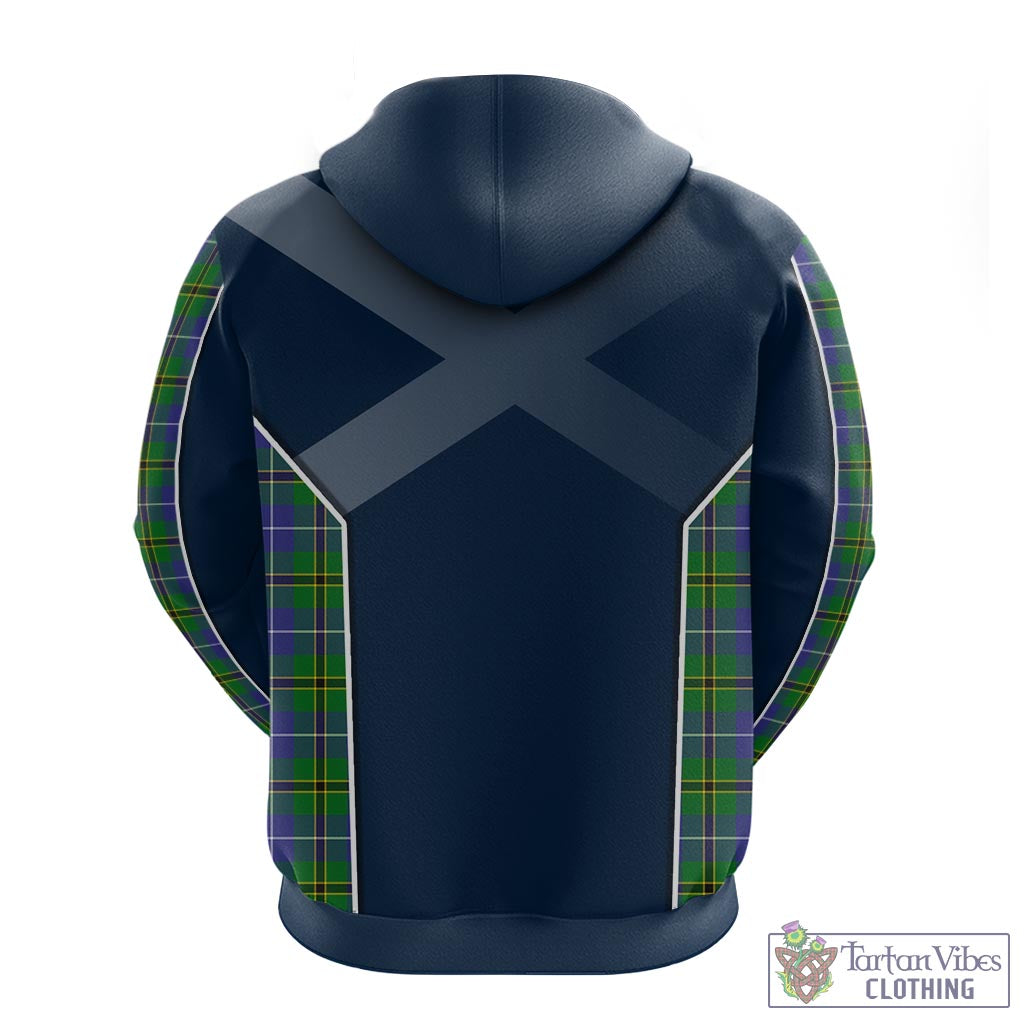 Tartan Vibes Clothing Turnbull Hunting Tartan Hoodie with Family Crest and Lion Rampant Vibes Sport Style