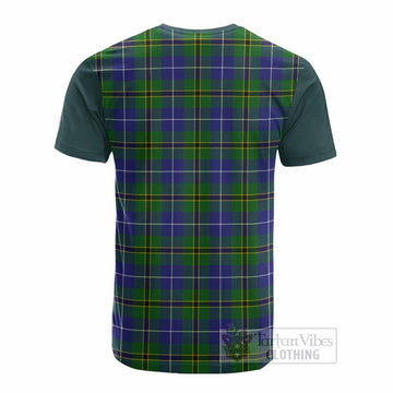 Turnbull Tartan Accent Cotton T-shirt with Family Crest