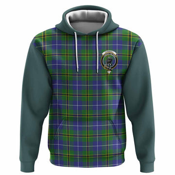 Turnbull Tartan Accent Hoodie with Family Crest