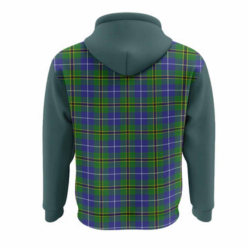 Turnbull Tartan Accent Hoodie with Family Crest