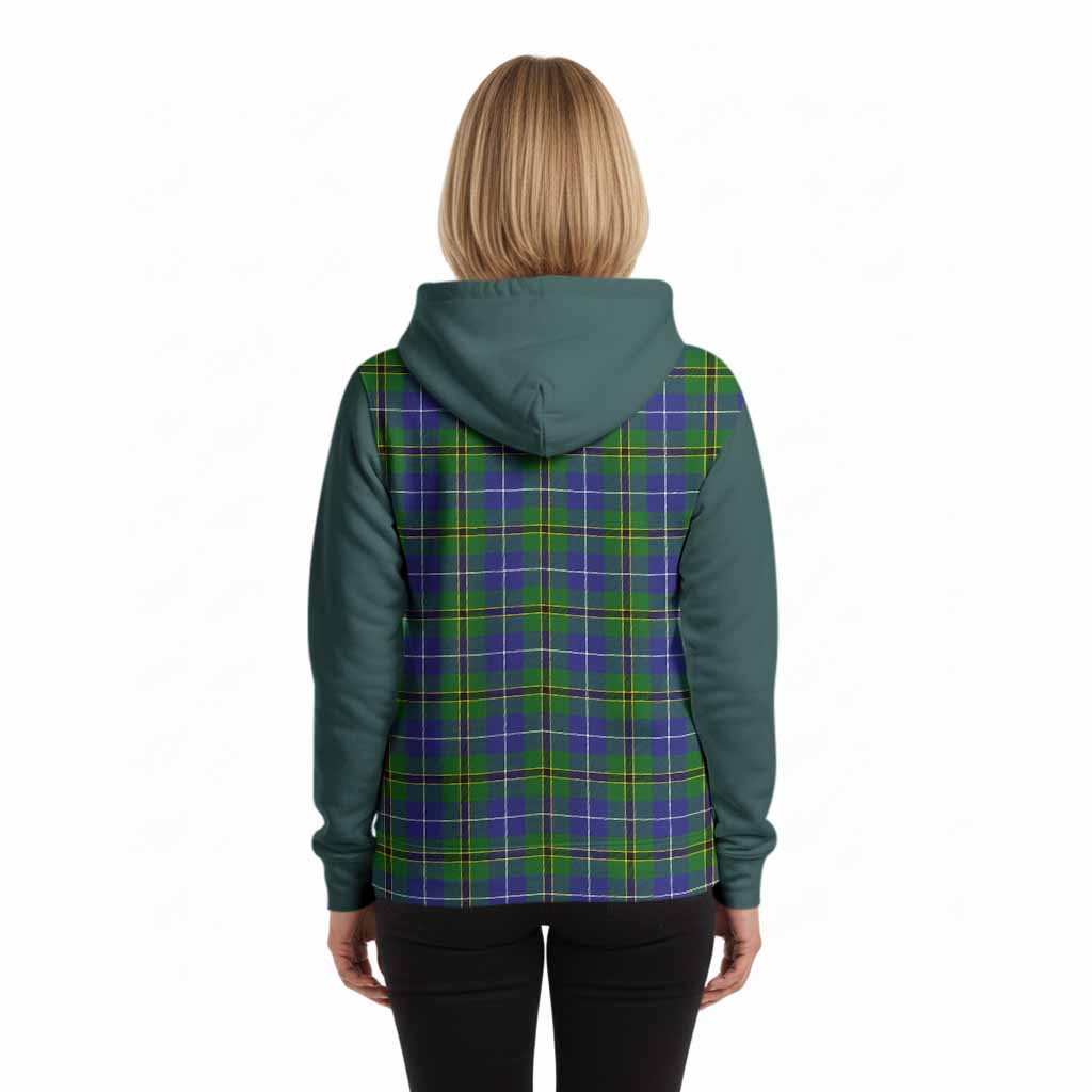 Turnbull Tartan Accent Hoodie with Family Crest