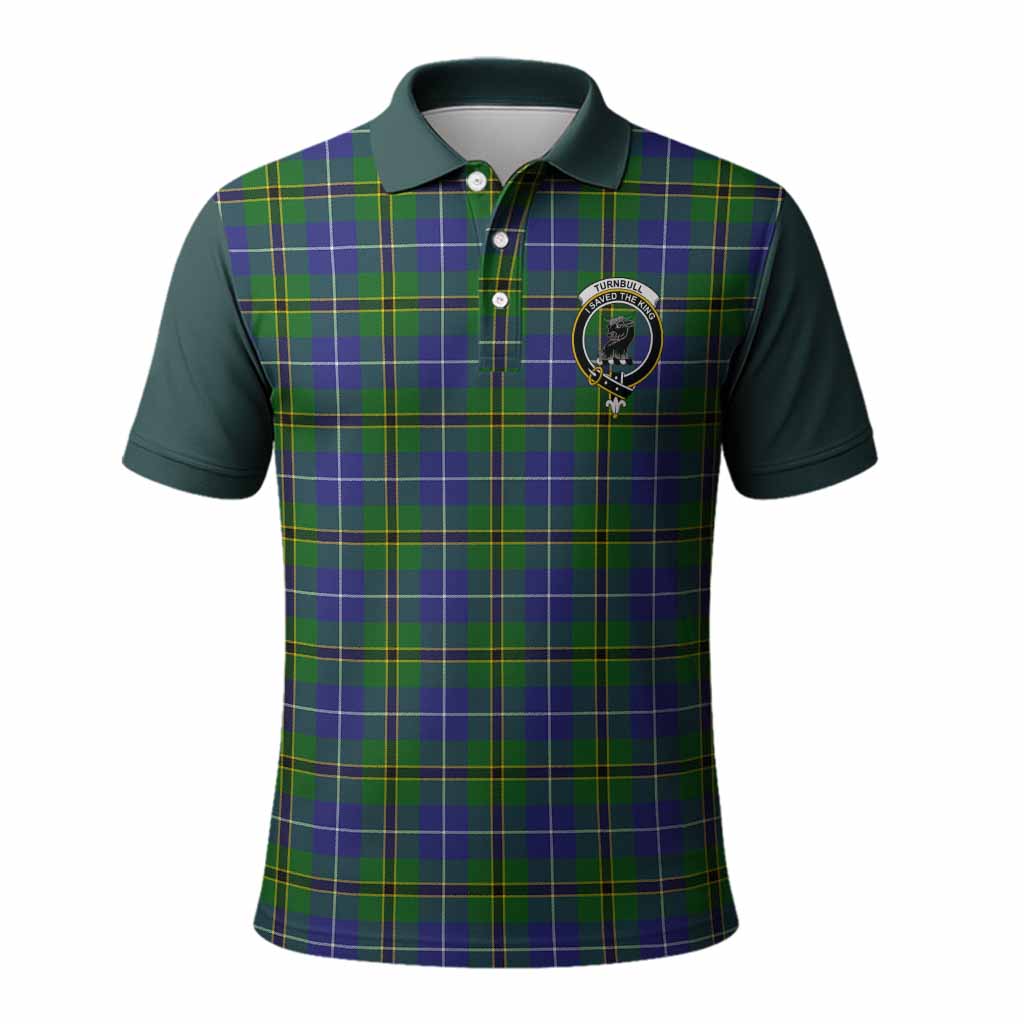 Turnbull Tartan Accent Polo Shirt with Family Crest