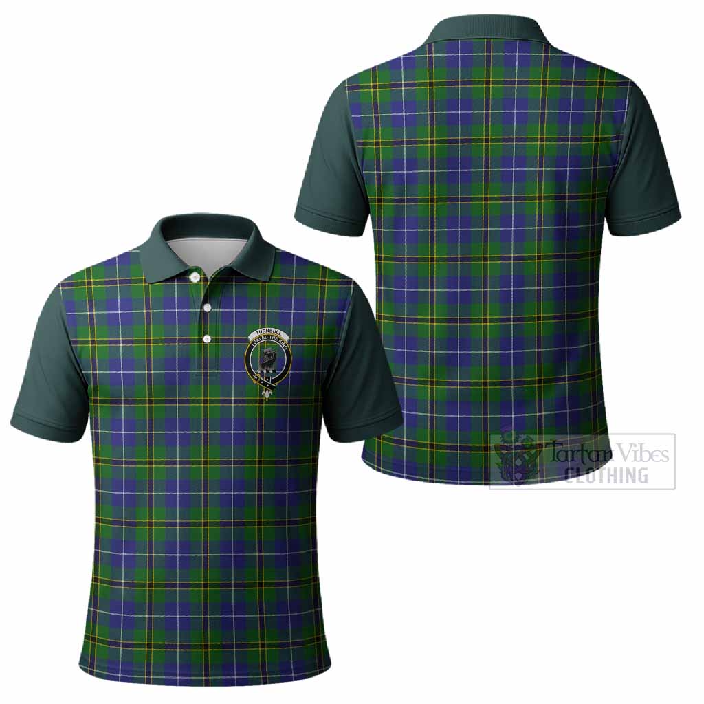 Turnbull Tartan Accent Polo Shirt with Family Crest