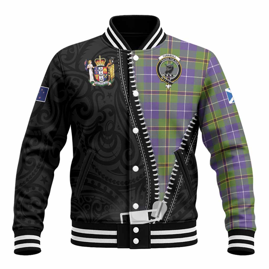 Turnbull Tartan Baseball Jacket New Zealand Pattern Unique Zipper Stylized