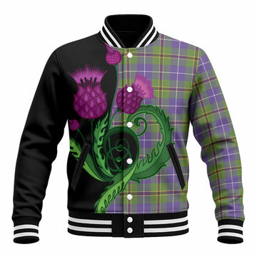 Turnbull Tartan Baseball Jacket Traditional Scottish Thistle
