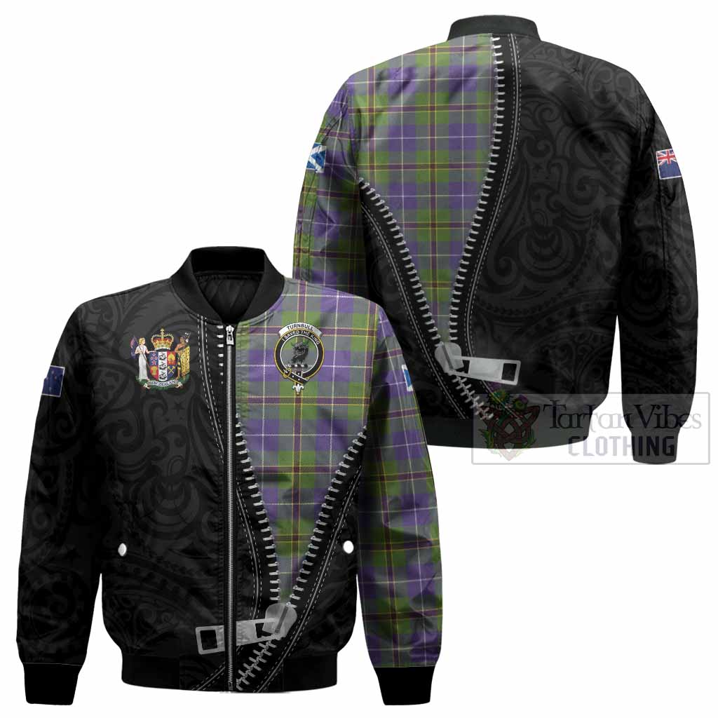 Turnbull Tartan Bomber Jacket New Zealand Pattern Unique Zipper Stylized
