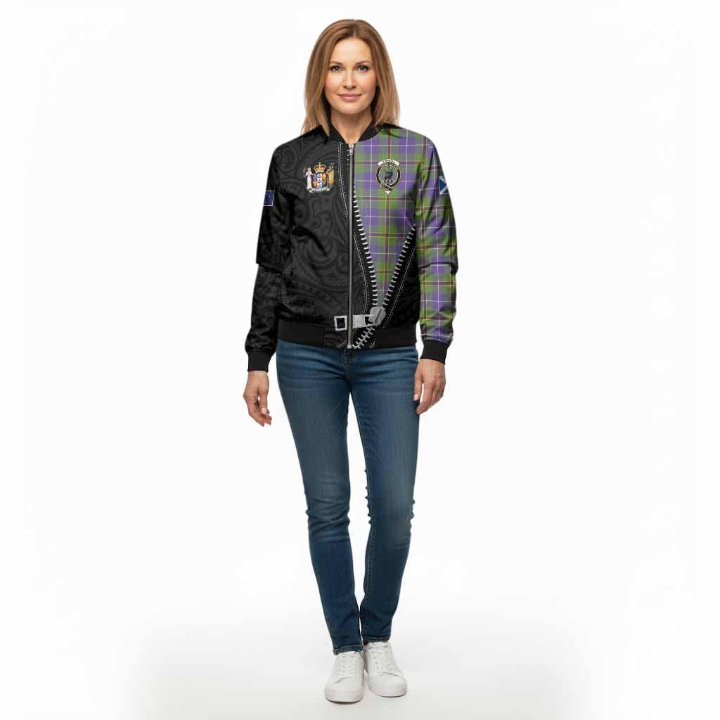 Turnbull Tartan Bomber Jacket New Zealand Pattern Unique Zipper Stylized