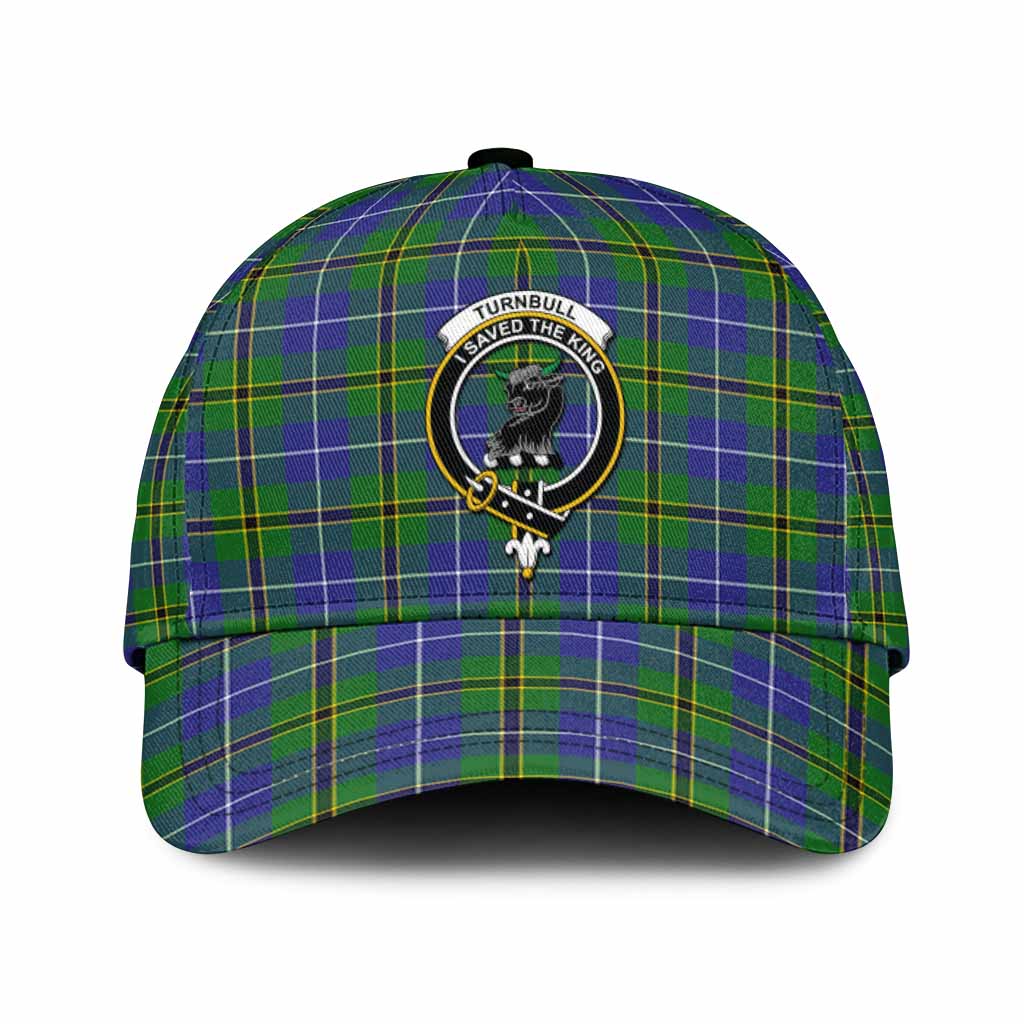 Turnbull Tartan Classic Cap with Family Crest