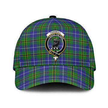 Turnbull Tartan Classic Cap with Family Crest