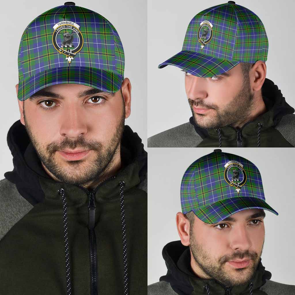 Turnbull Tartan Classic Cap with Family Crest