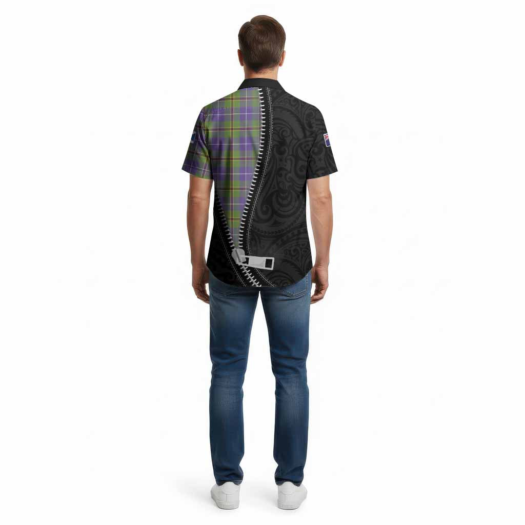 Turnbull Tartan Cotton Hawaiian Shirt New Zealand Pattern Unique Zipper Stylized