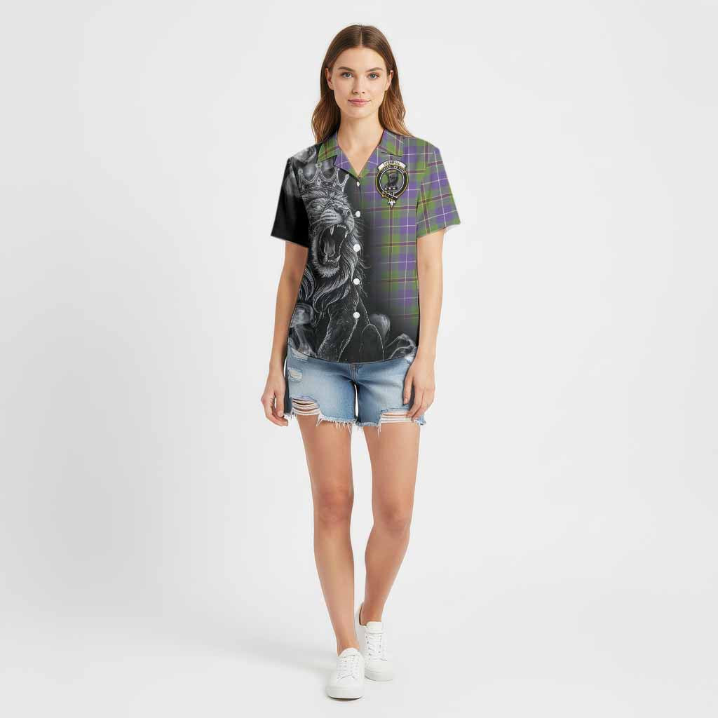 Turnbull Tartan Cotton Hawaiian Shirt Roaring Lion Heritage