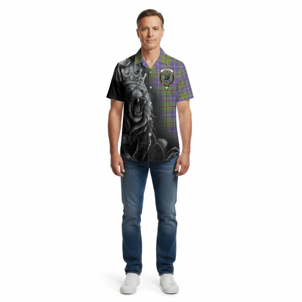 Turnbull Tartan Cotton Hawaiian Shirt Roaring Lion Heritage