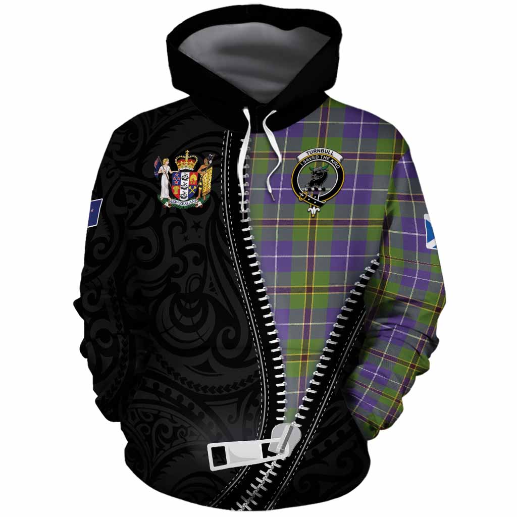 Turnbull Tartan Cotton Hoodie New Zealand Pattern Unique Zipper Stylized