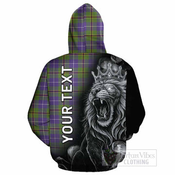 Turnbull Tartan Cotton Hoodie Roaring Lion Heritage