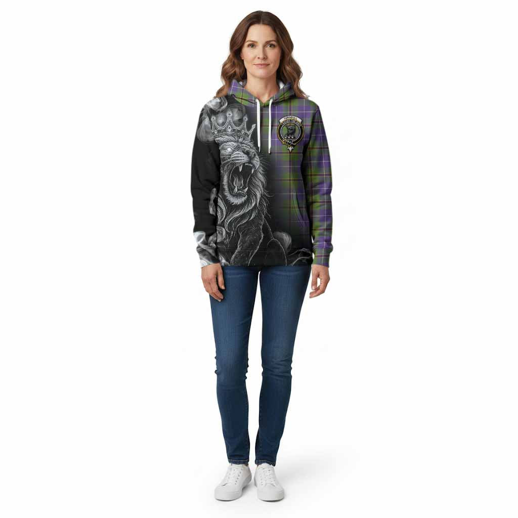 Turnbull Tartan Cotton Hoodie Roaring Lion Heritage