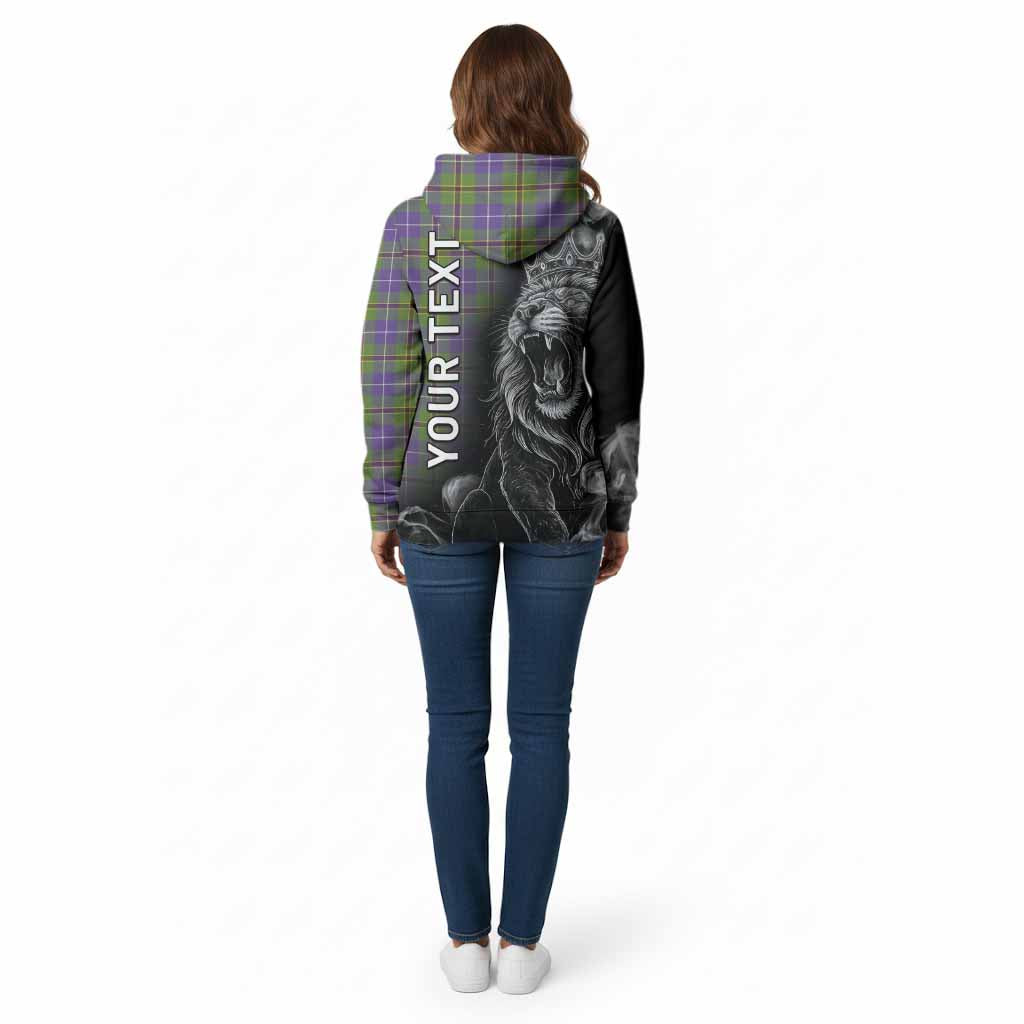 Turnbull Tartan Cotton Hoodie Roaring Lion Heritage