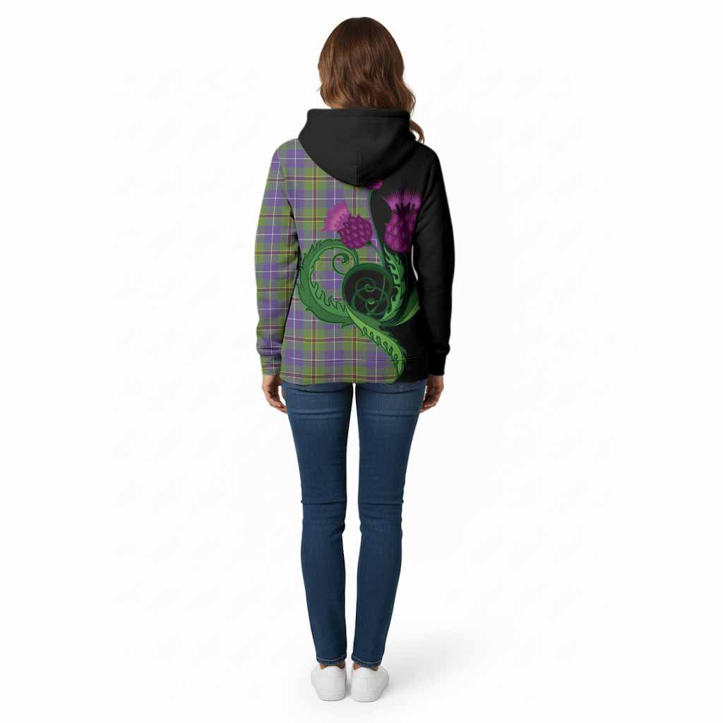 Turnbull Tartan Cotton Hoodie Traditional Scottish Thistle