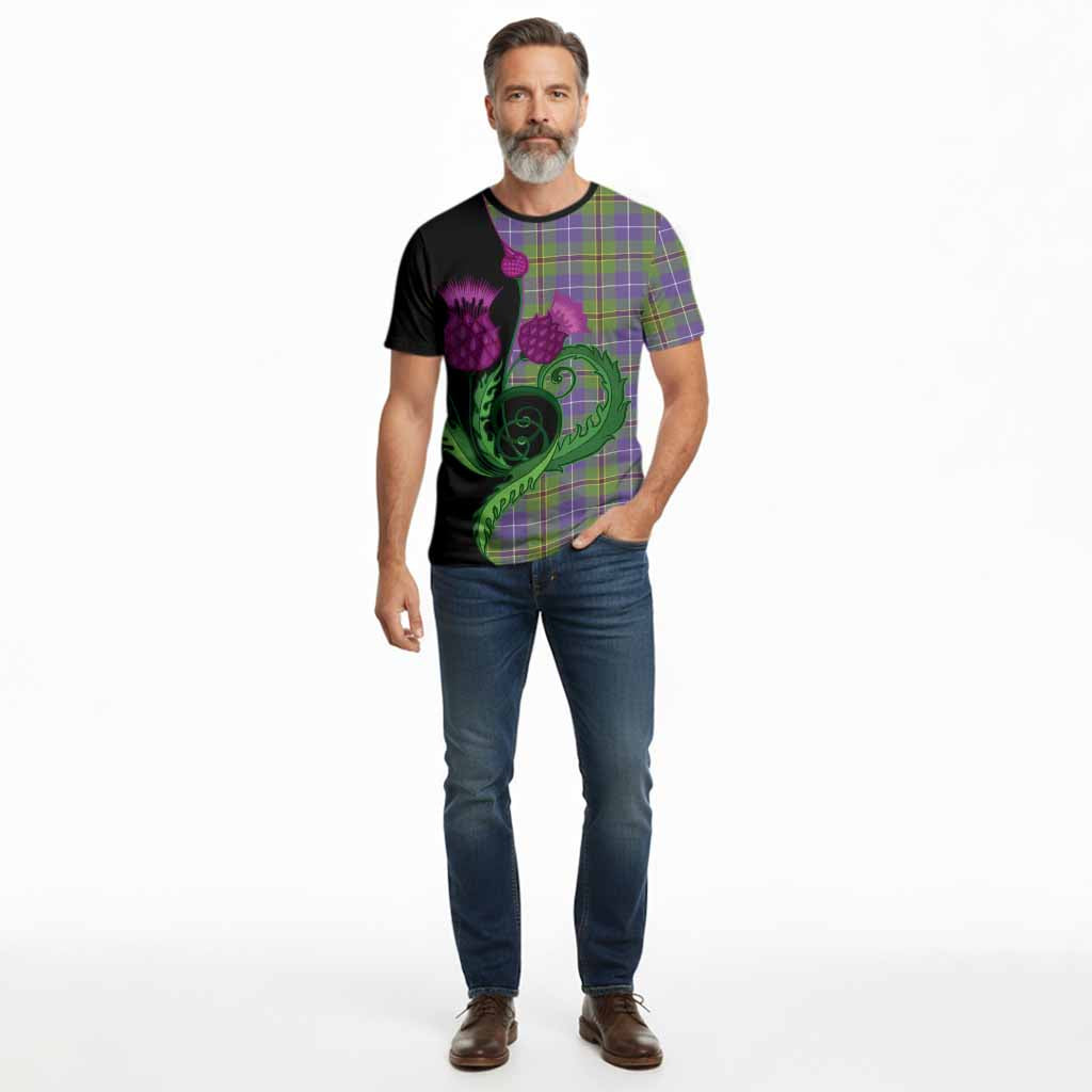 Turnbull Tartan Cotton T-shirt Traditional Scottish Thistle
