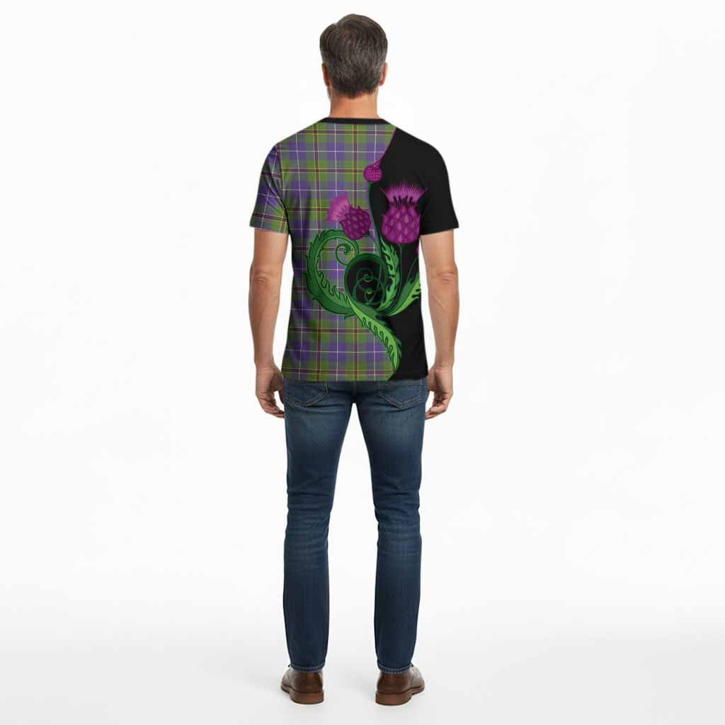 Turnbull Tartan Cotton T-shirt Traditional Scottish Thistle