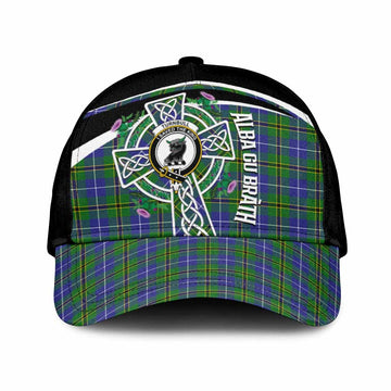 Turnbull Tartan Crest Classic Cap Scottish Thistle Celtic Cross Alba Gu Brath