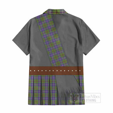 Turnbull Tartan Crest Cotton Hawaiian Shirt Kilt Costume Style