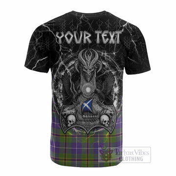 Turnbull Tartan Crest Cotton T-shirt Celtic Odin's Raven Legacy