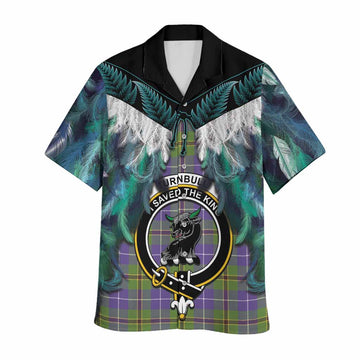 Turnbull Tartan Crest Hawaiian Shirt New Zealand Maori Korowai Cloak