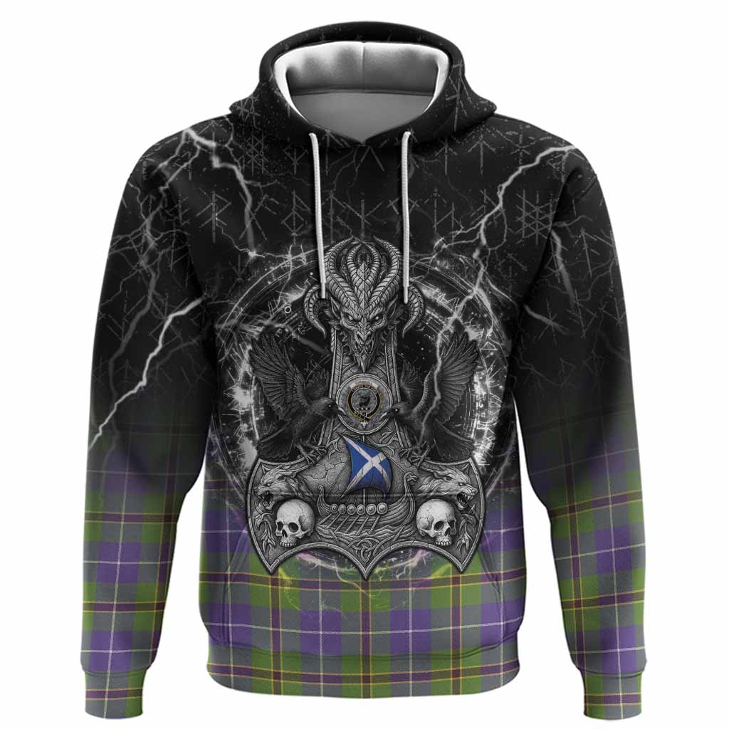 Turnbull Tartan Crest Hoodie Celtic Odin's Raven Legacy