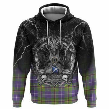 Turnbull Tartan Crest Hoodie Celtic Odin's Raven Legacy