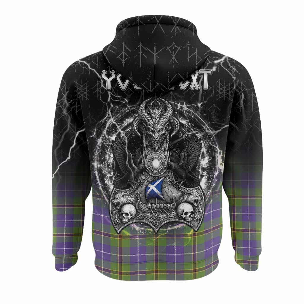 Turnbull Tartan Crest Hoodie Celtic Odin's Raven Legacy