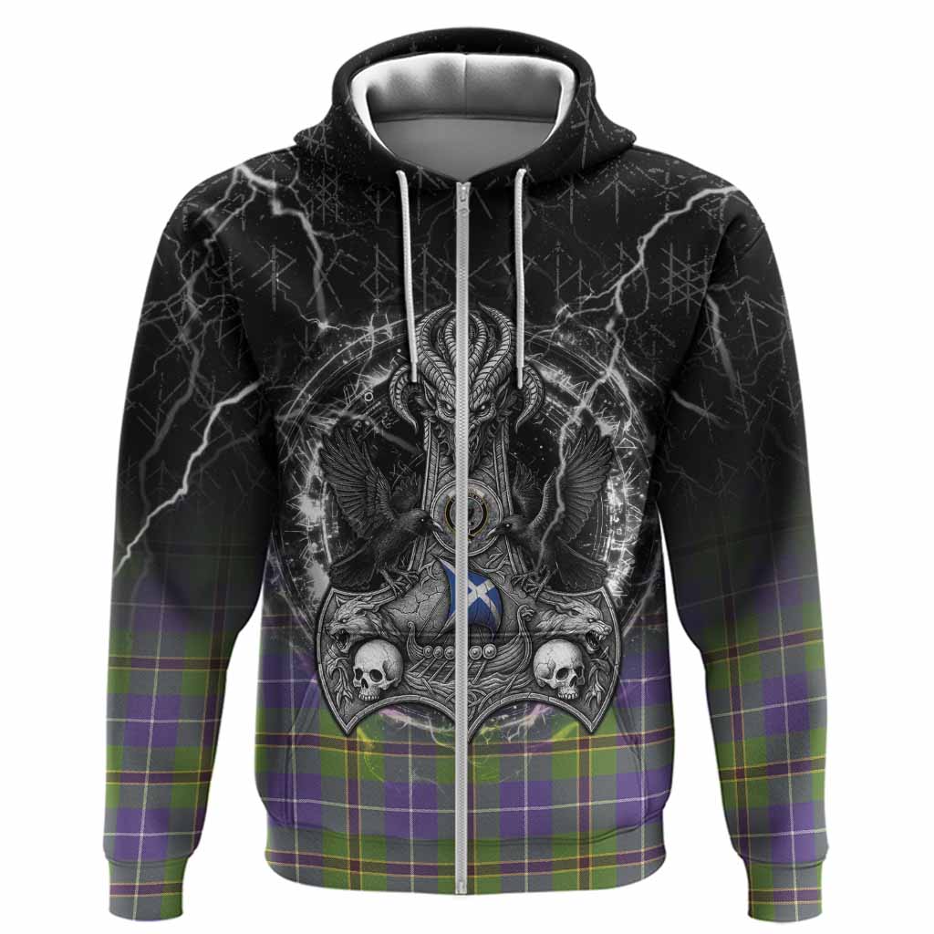 Turnbull Tartan Crest Hoodie Celtic Odin's Raven Legacy