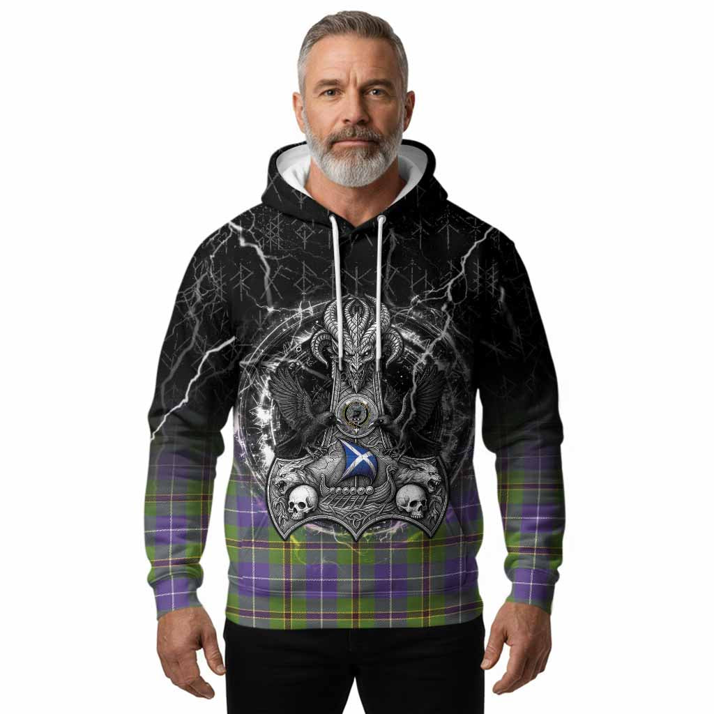 Turnbull Tartan Crest Hoodie Celtic Odin's Raven Legacy