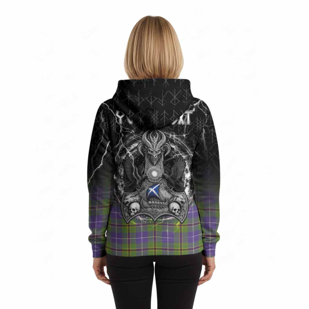 Turnbull Tartan Crest Hoodie Celtic Odin's Raven Legacy