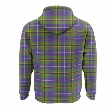 Turnbull Tartan Crest Hoodie Ferocious Lion Style