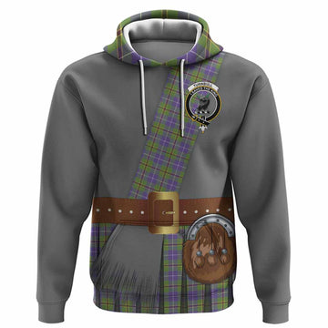 Turnbull Tartan Crest Hoodie Kilt Costume Style