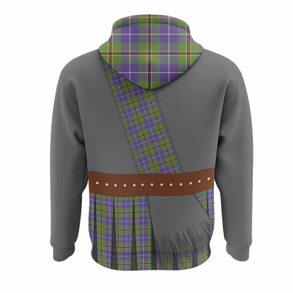 Turnbull Tartan Crest Hoodie Kilt Costume Style