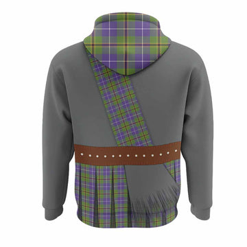 Turnbull Tartan Crest Hoodie Kilt Costume Style