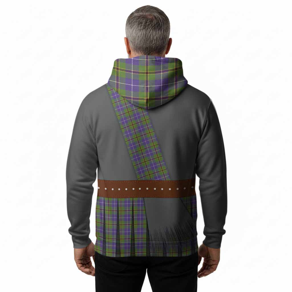 Turnbull Tartan Crest Hoodie Kilt Costume Style