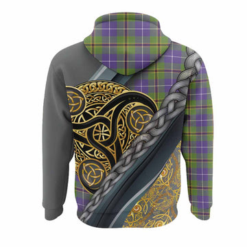 Turnbull Tartan Crest Hoodie Scottish Triskele Celtic