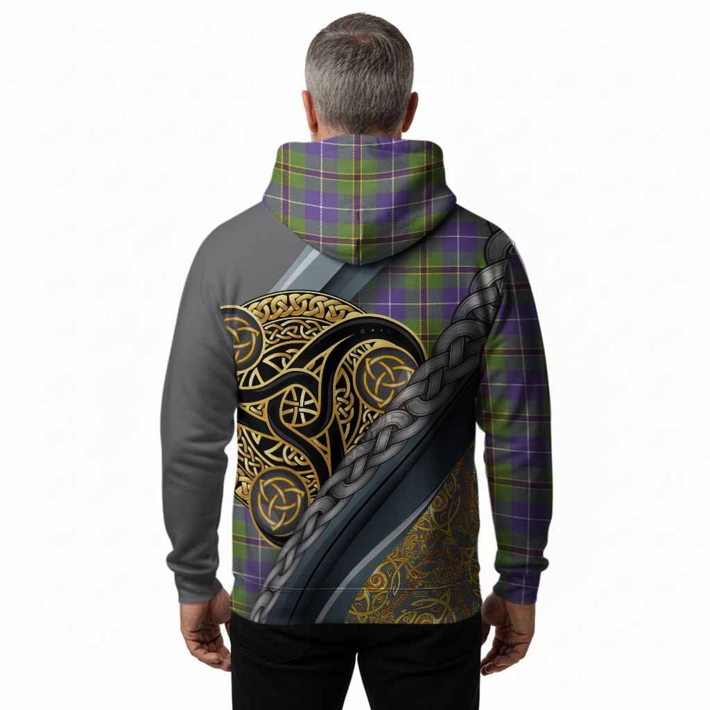 Turnbull Tartan Crest Hoodie Scottish Triskele Celtic