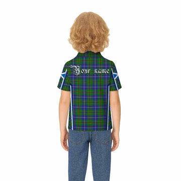 Turnbull Tartan Crest Kid Polo Shirt Scotland Coat of Arm Flag Style - Tartan Vibes Clothing