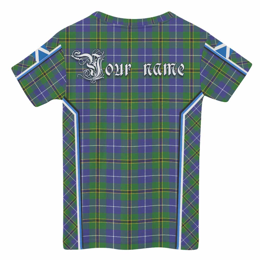 Turnbull Tartan Crest Kid T-shirt Scotland Coat of Arm Flag Style - Tartan Vibes Clothing