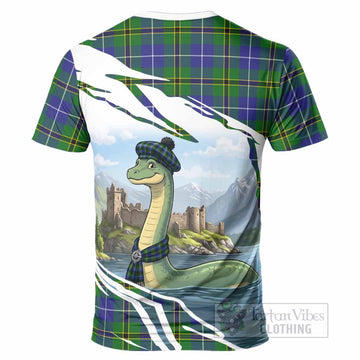 Turnbull Tartan Crest Loch Ness Monster Scottish Heritage Art T-Shirt