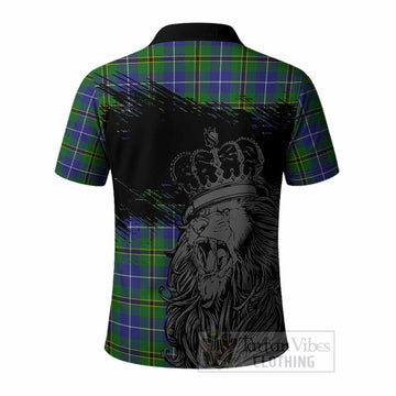 Turnbull Tartan Crest Polo Shirt Crowned Lion Heritage Style