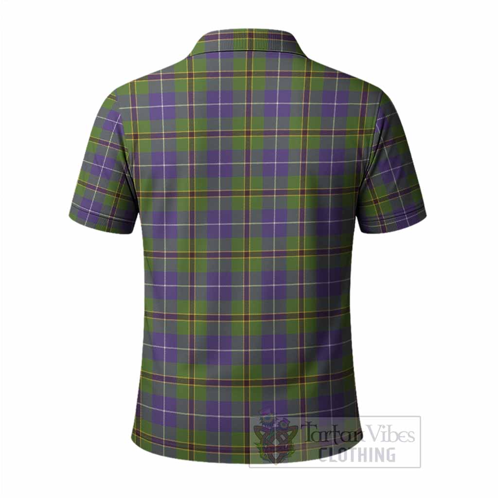 Turnbull Tartan Crest Polo Shirt Ferocious Lion Style