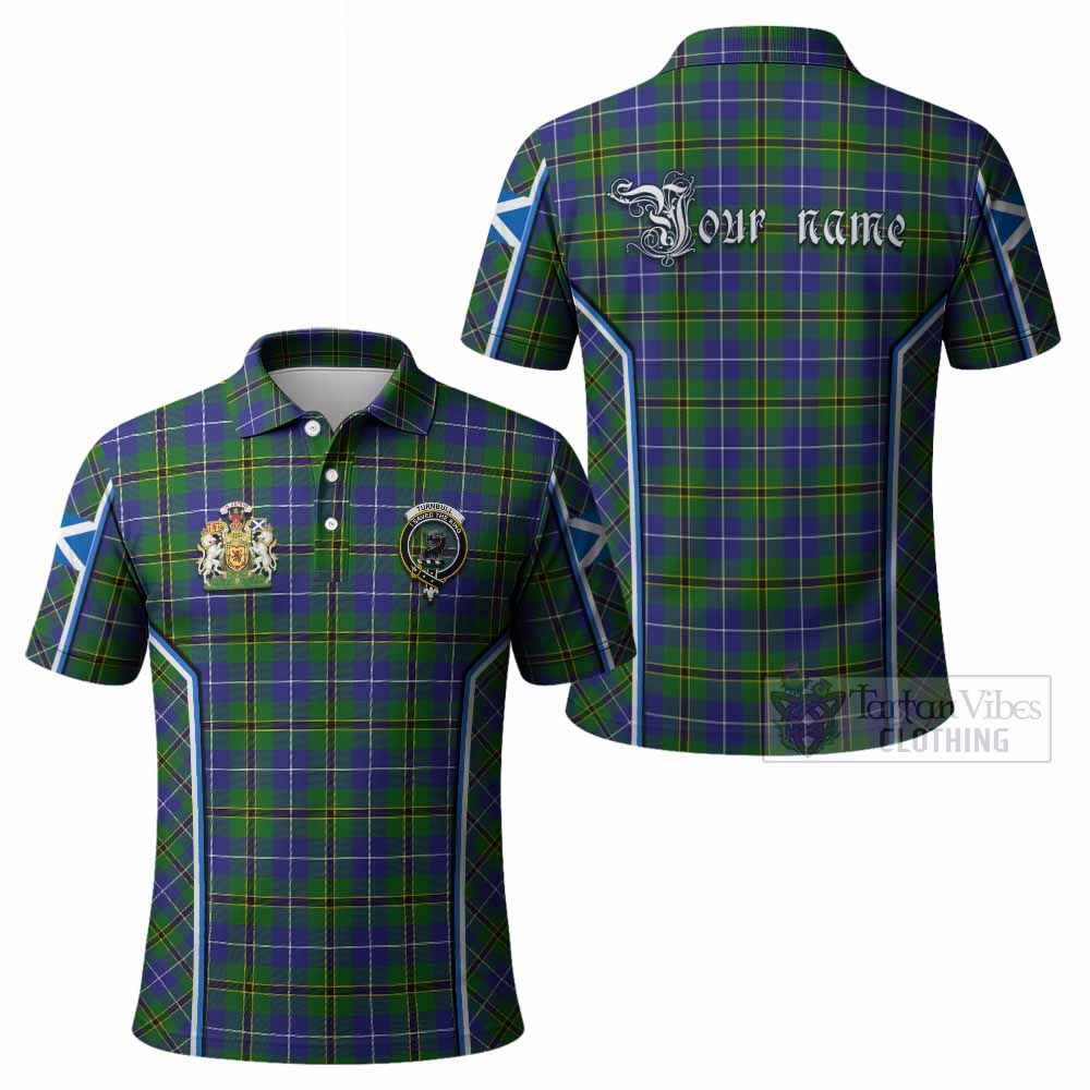 Turnbull Tartan Crest Polo Shirt Scotland Coat of Arm Flag Style - Tartan Vibes Clothing