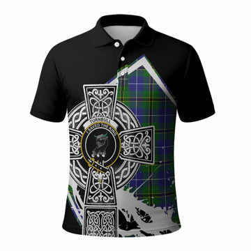 Turnbull Tartan Crest Polo Shirt Scottish Celtic Cross Heritage Kid - Tartan Vibes Clothing